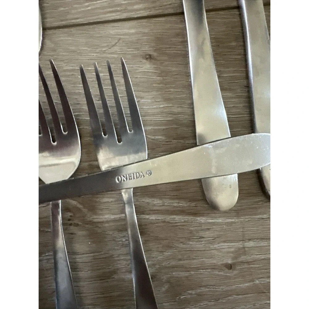 3 Place Settings Oneida JENNIFER LUANN‎ MOONCREST TRISTA Stainless Flatware